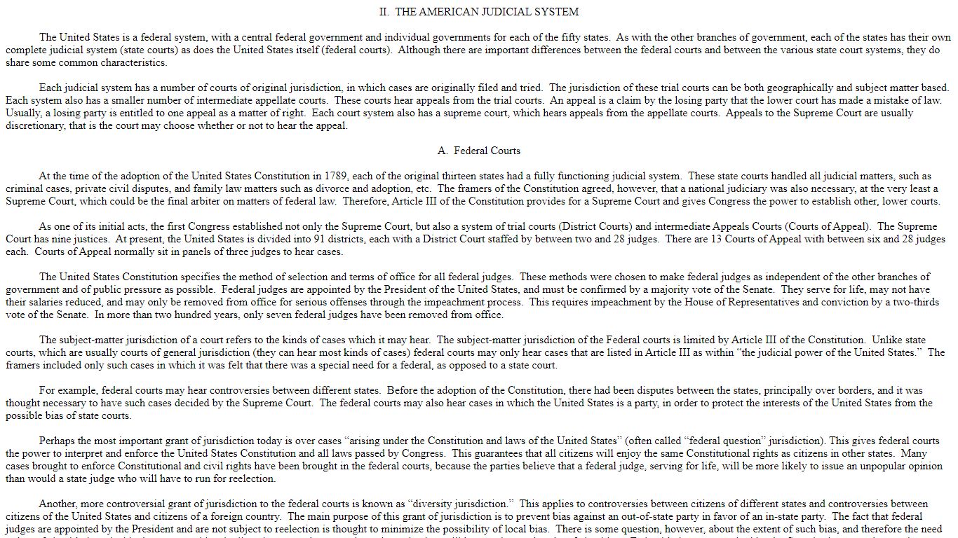 The American Judicial System - UBalt